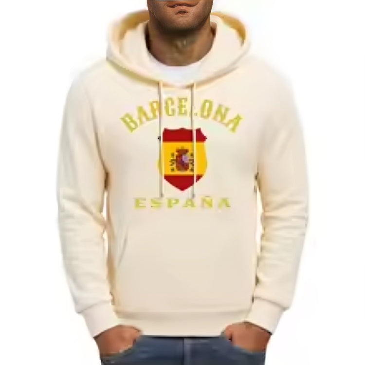 هودي برشلونة إسبانيا - سترة رياضية زرقاء بعلم إسبانيا